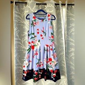 Fit and flare scuba dress